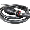 Pactrade Marine Grey Durable Fuel Line Assembly Hose Barbs Rubber Primer Bulb Lengthy 7 ft feet Resistant Material Cover Fuel Flow (5/16" Hose, Universal - No Connector)