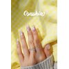Osesshia Semi Cured Gel Nail Strips, 20 pcs Nail Wraps, Glaze Gel Nail Stickers, Salon Quality French Manicure, Full Decal Gel Polish Strips, Long Lasting SCG, Easy on, UV Required (Daisy Morning)