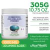 Maxi Health Collagen Powder - Collagen Protein Powder - Marine Collagen Powder for Women & Men - Type I Unflavored Fish Collagen Hydrolyzed Collagen Protein - Hair Growth & Skin Supplement (10.75 oz)