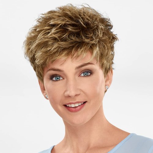 Paula Young Ricki COOLCAP WhisperLite Wig Fresh Pixie Wig with Breathable Cap and Razored Layers/...