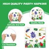 40Pcs Bug Party Napkins Bugs Theme Party Paper Napkins Insect Disposable Party Napkins Set Ladybug Dragonfly Paper Luncheon Napkins Bug Theme Party Supplies Insect Dessert Napkins