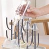Baby Essentials,Bottle Drying Rack,Baby Bottle Drying Rack,Drying Rack for Kitchen Counter,Detachable Bottle Dryer Holder with Base.for Nipples,Cups,Pump Parts and Accessories(Gray)