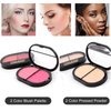AOLIKOKO All in One Makeup Kit for Women - Full Professional Kit With Pressed Powder, Blush, Eyeliner, Eyeshadow, Mascara, Lip Gloss and Lipstick (Pink)
