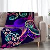 Devilfish Blanket Colorful Octopus Throw Blanket Marine Life Blanket Gifts Soft Comfort Blanket for Couch Sofa Bed 40"x50"