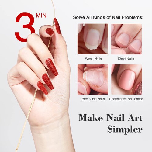 SAVILAND Gel X Nail Kit for Beginner: Long Coffin Nail Tips with 4-in-1 Nail Glue Gel and Nail Lamp Clear Gel X Tips Acrylic Nail Kit for Nail Extensions, Nail Art DIY Salon At Home Gift for Women