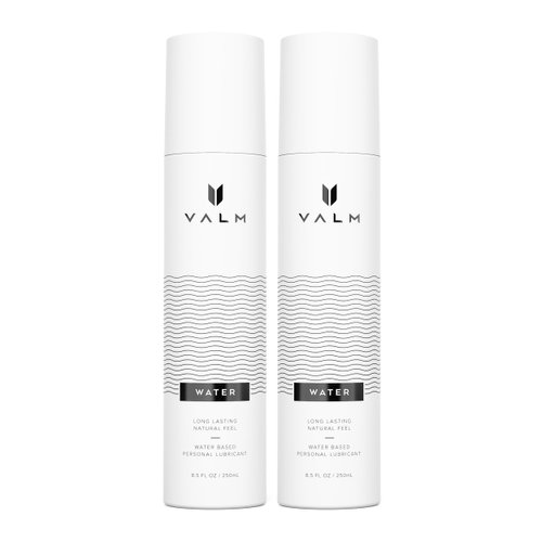 Valm Water Based Personal Lubricant - Sex Lube for Women, Men, and Couples - 8.5 Ounce Pump (Pack of 2), 17 Fl Oz