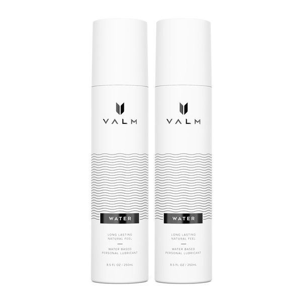 Valm Water Based Personal Lubricant - Sex Lube for Women, Men, and Couples - 8.5 Ounce Pump (Pack of 2), 17 Fl Oz