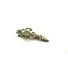 Generic Smaller bronze flower design hair pin alligator clip fine thin hair