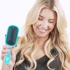 The Knot Dr. hair brush by Conair - Detangling hair brush - Removes Knots and Tangles in wet or dry hair - detangler brush - Blue