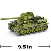 Eniye WW2 T34 Tank Building Block Toy Set (506 Blocks) World War 2 Soviet T-34 Army Tank Models Toys Military Building Kit, Great Gifts for Boys Kids Age 6-14