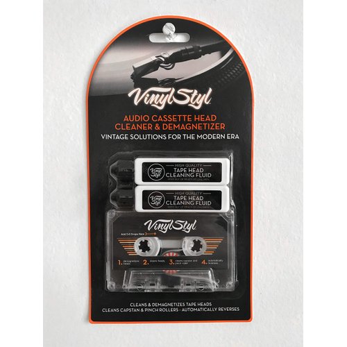 Vinyl Styl Audio Cassette Head Cleaner & Demagnetizer - for Home/Auto/Portable