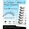 BEYELIAN Wispy Eyelashes Natural Look 8-17mm Cat Eye Wispy Lashes Soft and Lightweight 3D Volume Natural False Lashes Wispy, Reusable, Easy to Apply 7 Pairs (7P-WIS-20)