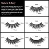 False Eyelashes Fluffy Wispy Big Eyelashes 3D Faux Mink Lashes Thick Volume Long Soft Dramatic Strip Eye Lashes 5 Pairs