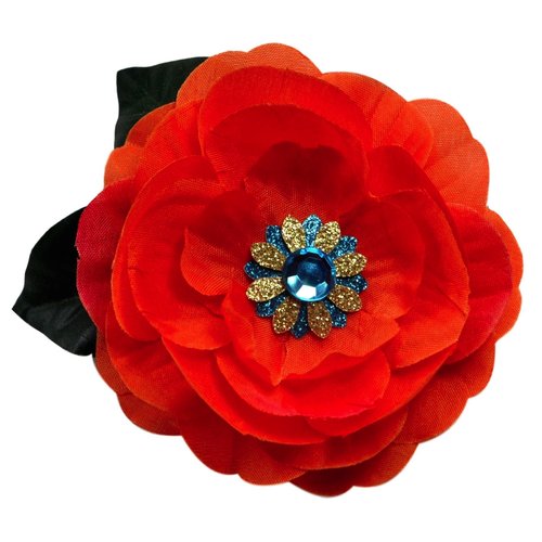 Island Princess Tropical Flower Orange Hair Clip