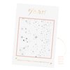 Flash Tattoos Fairy Dust Metallic Temporary tattoos-2 sheet mini pack | Includes over 23 premium silver foil giltter tattoos | face glitter, face gems, festival, face freckles, celestial, moon