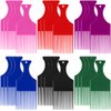 Nuogo Hair Pick, 24 Pcs Curly Hair Afro Comb for Women and Men, Detangling Styling Plastic Comb Hairdressing Tool for Thick Long Hair, Adding Volume, Wig, Beard, Gift(Multi Colors)