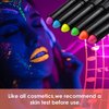 12 Pack Glow in The Dark Paint, Glow in The Dark Face Body Paint Glow Sticks Makeup Face Painting Kits for Kids Adult, Birthday Party Neon Face Paint Crayons for Halloween and Parties (12 Colors)
