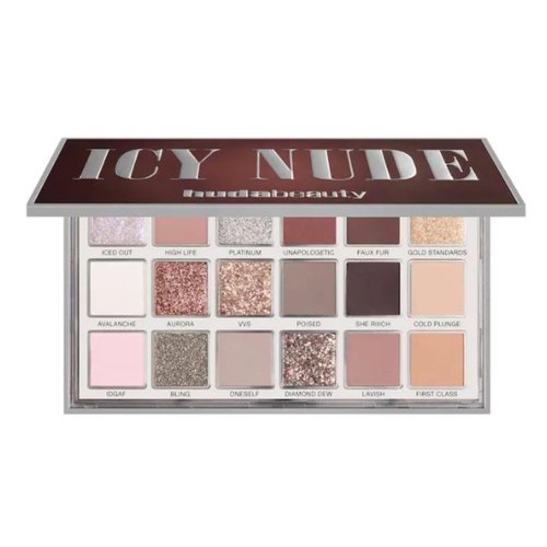 Huda Limited Edition Icy Nude Eyeshadow Palette - 0.56 oz / 16.1 g - 18 SHADES