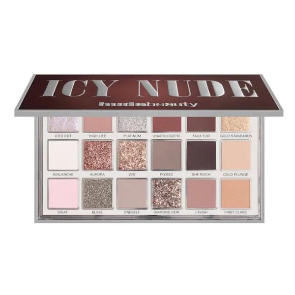 Huda Limited Edition Icy Nude Eyeshadow Palette - 0.56 oz / 16.1 g - 18 SHADES