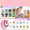 WISYME Kids Smart Watches for Girls Boys with Puzzle Games/Habit Tracking/Audio Book/Learn Card, HD Touch Screen Pedometer Camera Alarm Clock Educational Birthday for Ages 4-12 (Pink)