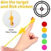 Sumind 30 Pcs Flying Chicken Slingshot, Rubber Chicken Finger Slingshot Stretchy Chicken Shooter Slingshot Turkey Chicken Gun for Christmas Party Favors Gift Goodie Bag Stuffers(Turkey,Vibrant Colors)