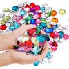 RICHNESS Pirate Treasure Jewels Jumbo Bling Diamonds Multi-Colored Treasure for Pirate Party Pack of 80pcs