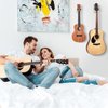 SNIGJAT Guitar Wall Mount, 4 Pack Guitar Wall Hanger, Guitar Hanger Wall Hook Holder Stand, Hardwood Guitar Wall Mount Hanger for Acoustic Guitar, Bass, Banjo, Mandolin