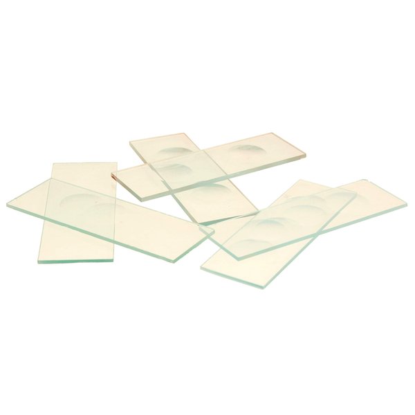 Microscope Slides with Single Concavity, 10/PK - Eisco Labs