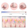 HYWWPFLAY 6pieces Ombre Nail Brush Wood Nail Pen Ombre Brush for Gel Nails Nail Gradient Brush Nail Design Brushes Nail Painting Kit Nail Art Tools Acrylic Nail Accessories