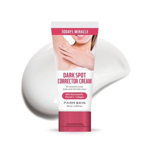 FARMSKIN Dark Spot Corrector Cream for Face and Body (50ml,1.69 fl.oz) / Niacinamide Vitamin C Cream for Private Area/Underarms, Armpit, Knees, Elbows, Sensitive Area / 30 Days Miracle