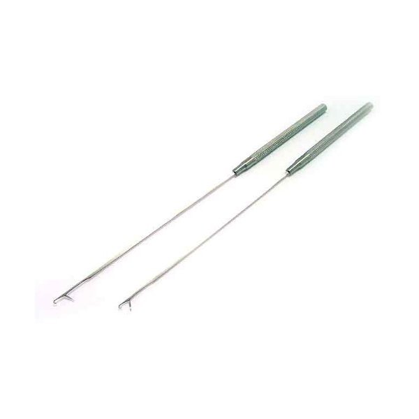 2 PCS Extra Long Knitting Hook Needles for Micro Rings Beads Loader I Stick Tip Feather Hair Extensions