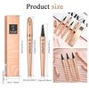 Eyebrow Pencil,Black 4-Point Micro-Fork Tip Eyebrow Pen,Smudge-Proof Portable Microblading Eyebrow Pencil,Eye Makeup Long-Lasting Waterproof To Create Exquisite Eyebrow Hair for Women