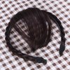 Uonlytech Front Hair Bangs Wigs Headband, Front Hair Bangs Fringe Hair Extensions Synthetic Wigs Headband Braided Wigs Headband for Women Girls, Brown