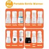4Pcs Replacement Gasket Seal Ring for Portable Bottle Warmer – Premium Silicone Material, Universal Fit for Hopebig/w-maxa/PATNRAB/Befano/BabyBond/BSafe Portable Bottle Warmer
