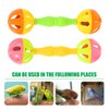 ULTECHNOVO 2Pc Enrichment Barbell Ball Toys Sand Hammer Shaker Rattle Conure Bird Toys Parakeets Conure Toys Chicken Enrichment Toys Bird Rattles Bells Foot Toys recreation Parrot infant