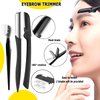 8 In 1 Eyebrow Grooming Kit, Multipurpose Exfoliating Dermaplaning Tool, Male And Female Facial Razor Facial Trimming Razor Eyebrow Brush Scissors Tweezers Tool
