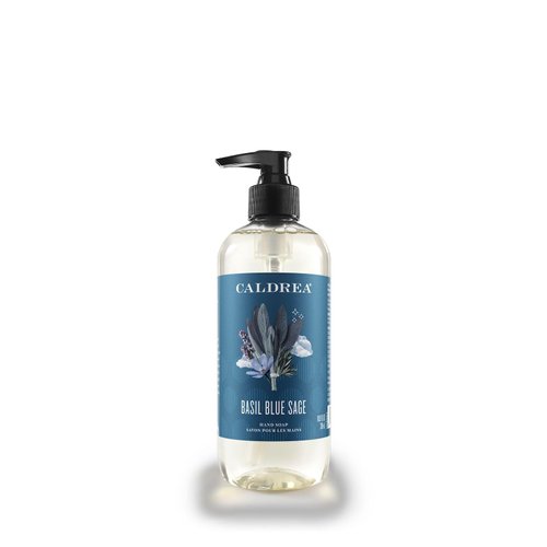 Caldrea Hand Wash Soap, Aloe Vera Gel, Olive Oil and Essential Oils to Cleanse and Condition, Scent, 10.8 oz (Packaging May Vary), Basil Blue Sage, 21.6 Fl Oz