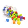 Pairez Toys Foam Counting Blocks, 105 Pieces 1 Inch Soft Rainbow Math Counters Cubes, Math Manipulatives Preschool, Classroom Learning Supplies, Stacking Blocks for Kids Ages 3+