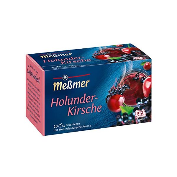 Meßmer Elder Cherry (Holunder-Kirsche) 2 Packs (20 Tea Bags)