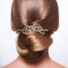 Minkissy Golden Vintage Irish Knot Metal Hair Pins, Slide Clips and Barrettes For Women