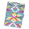 Colorful Zigzag Pattern Printed Canvas Passport Holder Cover Case WAS_11
