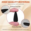 LoveOurHome 100pc Stiletto Press on Nails Long Matte Artificial False Nails Full Cover Acrylic Nail Tips Halloween Manicure Design Decor for Women Girls Salon Home DIY (Black)