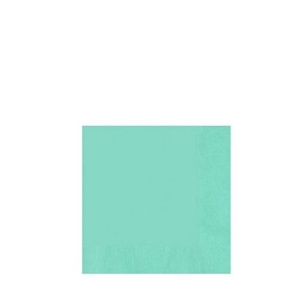 amscan Robin Egg Blue Teal Beverage Napkins 2-ply (150 Pack)