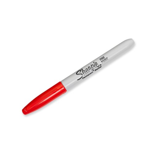 Sharpie Permanent Markers Set, Fine Tip Markers, Quick Drying And Fade Resistant Markers For Plastic, Metal, Wood, And More, Drawing, Coloring, And Poster Marker , Red, 12 Count