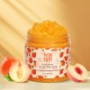 KAV Peach Salt Body Scrub - All Natural Exfoliating Salt Scrub for Body and Face, Helps with Moisturizing Skin, Dead Cell Removal, Rejuvenation and Relaxation…