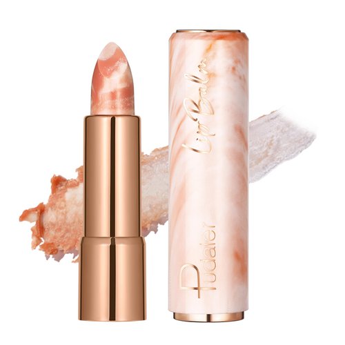Marble Hydrating Lip Balm, Tinted Lip Balm for Dry Cracked Lips, Moisturizing Lip Stick for Women, Natural Looking, Vitamin E, Cruelty-free and Vegan