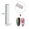 JERCLITY 6 Pieces Cat Eye Magnet for Nails Double-Head Nail Magnetic Stick Multi-Function Magnet Square Cat Eye Strong Magnet Plate Cylindrical Nail Magnet Tools for Cat Eye Gel Polish Nail Art