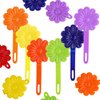 76 Pieces Self Hinge Plastic Hair Clip Pins with Cartoon Designs - Colorful Cute Flower Bow Barrettes for Girls (Random Color)