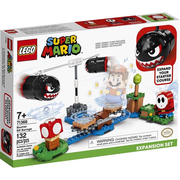 LEGO Super Mario Boomer Bill Barrage Expansion Set 71366 Building Kit; Toy for Kids to Add to Their Super Mario Adventures with Mario Starter Course (71360) Playset (132 Pieces)
