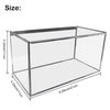 Koemehr Face Mask Dispenser Acrylic Masks Storage Box Hygiene Station with Cover for Disposable Masks, Tabletop Holder, High Clarity Mask Case for Home Office Car